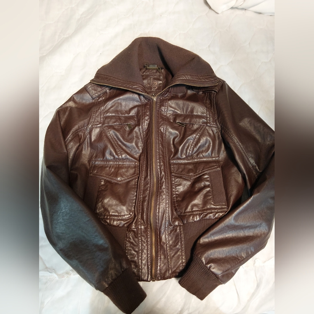 J2 Brown Leather Jacket